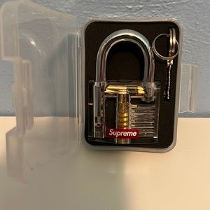 SUPREME Clear Transparent Lock SS20